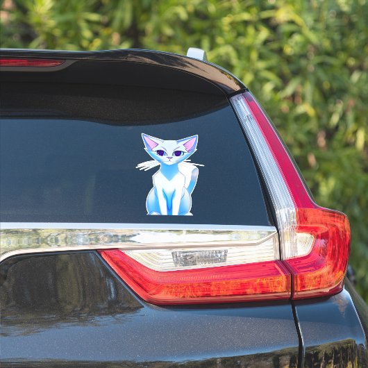 カラフル シャム猫 シール (車体側面)