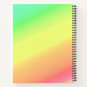 カラフル、シルエ素晴らしットアスリート ノートブック (裏面)