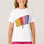 カラフル・シロフォン楽器 Tシャツ (正面)