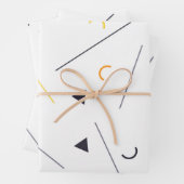 カラフル,シンプルトレンディー，都市の幾何学的デザイン ラッピングペーパーシート (インサイチュ)