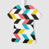 カラフル，ジオメトカッコいいリ， ユニーク,トレンディーグラフィック オーナメント (正面)