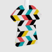 カラフル，ジオメトカッコいいリ， ユニーク,トレンディーグラフィック オーナメント (正面)