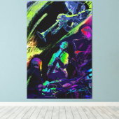 カラフル・ジャズ キャンバスプリント (インサイチュ (ウッドフロア))