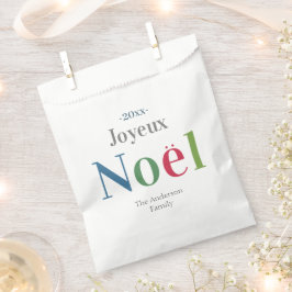 カラフル ジョイユ ノエル フランスのクリスマス フェイバーバッグ