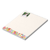 カラフル&スウィートお洒落春の花園 ノートパッド (回転)