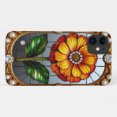 カラフル ステンドグラス フラワー Case-Mate iPhoneケース (裏面(横))