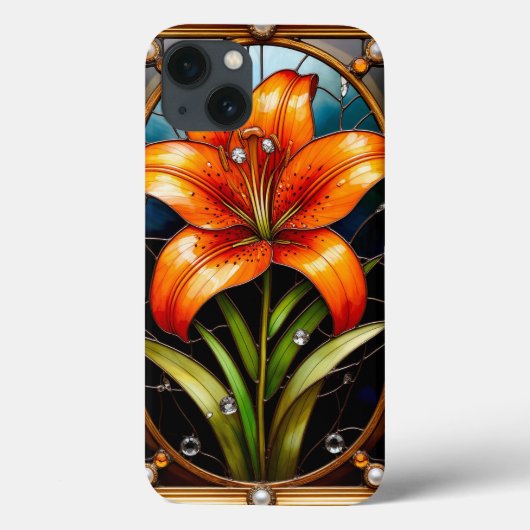 カラフル ステンドグラス フラワー Case-Mate iPhoneケース (裏面)