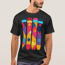 カラフル スノーボード Tシャツ