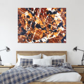 カラフル・スプラッター LXXI - アクション・ペインティング - キャンバスプリント (インサイチュ (寝室))