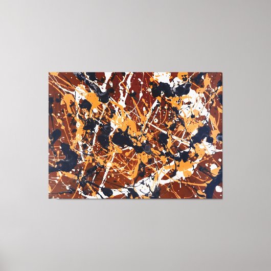 カラフル・スプラッター LXXI - アクション・ペインティング - キャンバスプリント (正面)