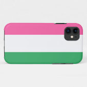 カラフル スポーティー ピンク 白 緑 縦 ストライプ Case-Mate iPhoneケース (裏面(横))