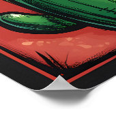 カラフル スマイリング きいときょく ハッピー壁画 こども部屋 ポスター (角)