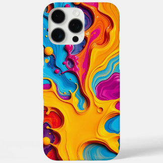 カラフル スワール アブストラクト インク iPhone カバー