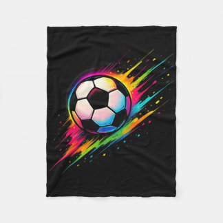 カラフル タイダイ サッカー Ll _1  フリースブランケット