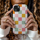 カラフル チェッカー柄 モノグラム Case-Mate iPhoneケース