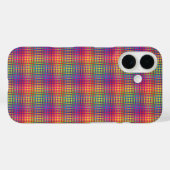カラフル チェッカー 抽象パターン Case-Mate iPhoneケース (裏面 (横))