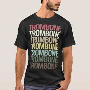 カラフル テキスト トロンボーン トロンボーン奏者 Tシャツ