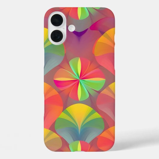 カラフル デジタルプリント iPhone16 ケース - カラフル デコ Case-Mate iPhoneケース (裏面)