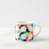 カラフル,トレンディー，陽気，おもしろい幾何モダン度 エスプレッソカップ (右)
