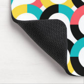 カラフル,トレンディー，陽気，おもしろい幾何モダン度 マウスパッド (コーナー)