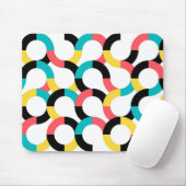 カラフル,トレンディー，陽気，おもしろい幾何モダン度 マウスパッド (マウス)