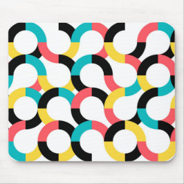 カラフル,トレンディー，陽気，おもしろい幾何モダン度 マウスパッド