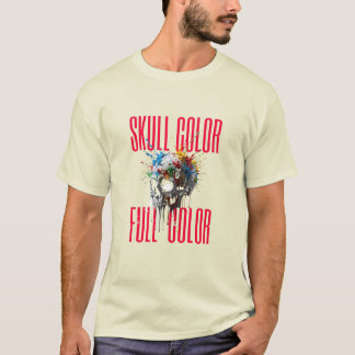 カラフル ドクロ グラフィックTシャツ Tシャツ