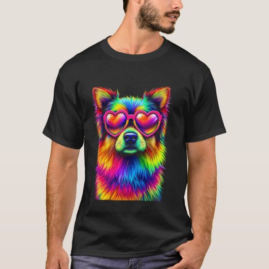カラフル ドッグ Tシャツ (正面)