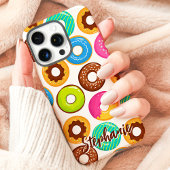 カラフル ドーナツ パターン カスタム 名前 Case-Mate iPhoneケース