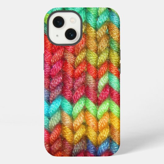 カラフル・ニッターズ・ヤーン iPhoneケース (裏面)