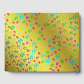 カラフル，ノート，ミュージカル，メロディー，音楽，サウンド， ゲストブック (裏面)