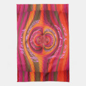 カラフル ハッピー クリスマス ハッピー ニューイヤー デザイン キッチンタオル (縦)