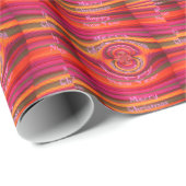 カラフル ハッピー クリスマス ハッピー ニューイヤー デザイン ラッピングペーパー (ロールコーナー)