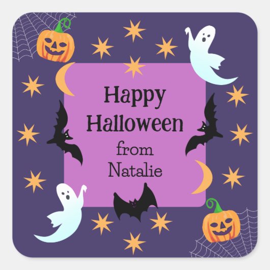 カラフル ハロウィン ステッカー (正面)
