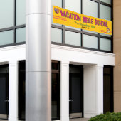 カラフル バケーション バイブル スクール 教会 バナー 横断幕 (ビルの外側)