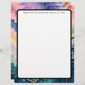 カラフル バブル アゲート レターヘッド (正面/裏面)