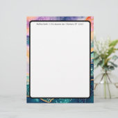 カラフル バブル アゲート レターヘッド (スタンド正面)