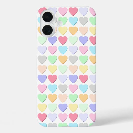 カラフル バレンタイン メッセージ ハート キャンディ Case-Mate iPhoneケース (裏面)