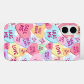 カラフル バレンタイン メッセージ ハート キャンディ Case-Mate iPhoneケース (裏面 (横))