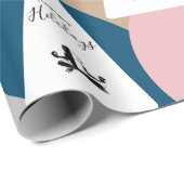 カラフル&ビジモダンネス/会社のロゴ ラッピングペーパー (ロールコーナー)