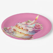 カラフル&ビューティフルケーキデザインモダン, ペーパープレート (アングル)