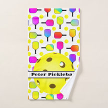 カラフル、ピックボールのパドル、黄パーソナライズされた色