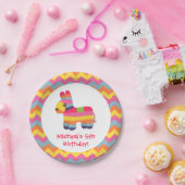 カラフル ピニャータ メキシコ フィエスタ キッズ パーティー プレート (パーティー)