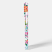 カラフル ピンク ガーデン モノグラム Case-Mate iPhoneケース (裏面 / 左)