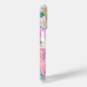 カラフル ピンク ガーデン モノグラム Case-Mate iPhoneケース (裏面 / 右)