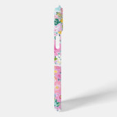 カラフル ピンク ガーデン モノグラム Case-Mate iPhoneケース (裏面 / 右)
