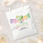 カラフル フィエスタ シンコ デ マヨ ブライズメイド パーティー フェイバーバッグ (クリップ留めされた状態)