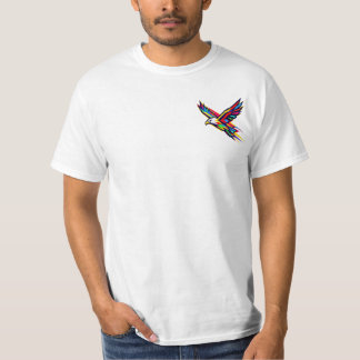 カラフル フライング イーグル レインボーロゴ スポーツ ギフト Tシャツ