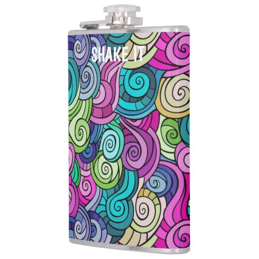 カラフル フラスク (左)