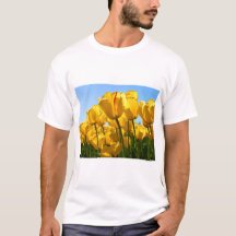 カラフル フラワーアートTシャツ
